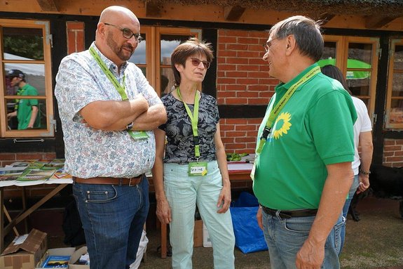 Zu Gast beim Sommerfest des Grünen Kreisverband Rotenburg.