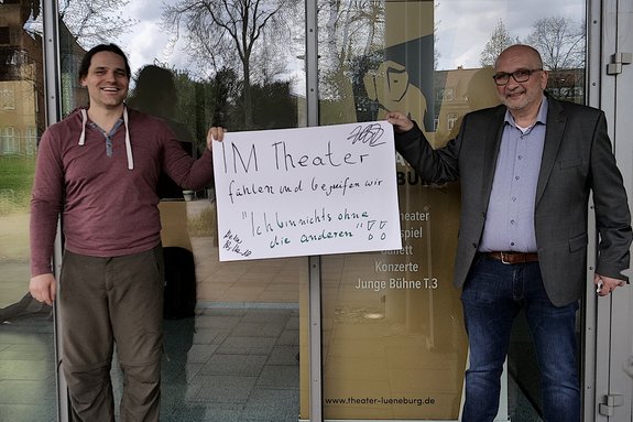 Aktionstag „40.000 Theatermitarbeiter*innen treffen ihre Abgeordneten“.